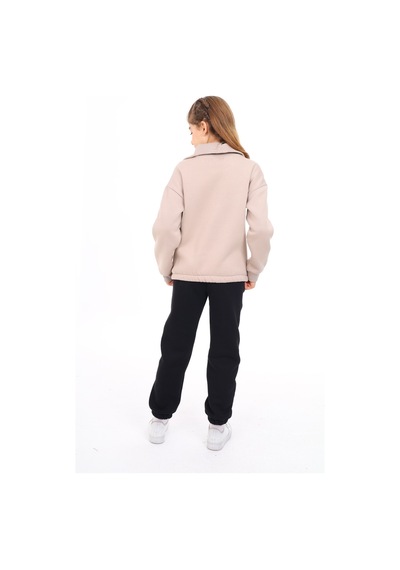Toontoy Kids Toontoy Kız Çocuk 2'li Takım Baskılı Balıkçı Yaka Fermuarlı Sweatshirt & Beli Paçası Lastikli Cepli Jogger Eşofman Altı - Renk Bloklu 3 İplik Şardonlu Bej Toontoy Kids Toontoy Kız Çocuk 2'li Takım Baskılı Balıkçı Yaka Fermuarlı Sweatshirt & Beli Paçası Lastikli Cepli Jogger Eşofman Altı - Renk Bloklu 3 İplik Şardonlu Bej