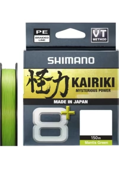 Shimano Kairiki 8+ 150m Mantis Green 0.06mm/4.8kg İp Misina