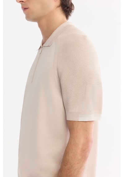 Avva Erkek Bej Polo Yaka Fermuarlı Rayon Karışımlı Regular Fit Triko T-shirt A61y5009 Avva Erkek Bej Polo Yaka Fermuarlı Rayon Karışımlı Regular Fit Triko T-shirt A61y5009