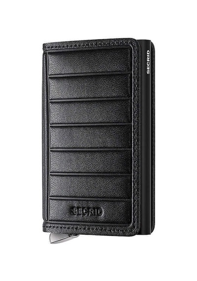 Secrid Premium Slimwallet+ Emboss Lines Kartlık Cüzdan, Siyah Çok Renkli