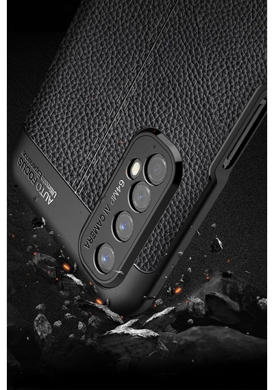 Newface Realme 7 Kılıf Auto Focus Kapak - Kırmızı Kırmızı