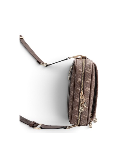 Silver & Polo Silver Polo Kahve - Kahve Monogram Kadın Çapraz Çanta Sp1297