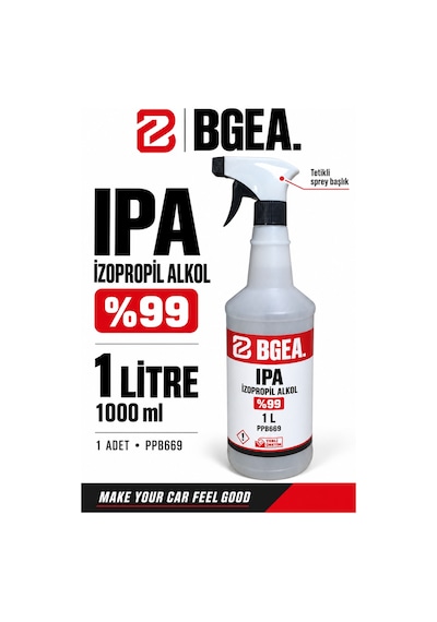 Bgea Ipa İzopropil Alkol %99 1 Litre Sprey Pasta Sonrası Yüzey Temizleyici
