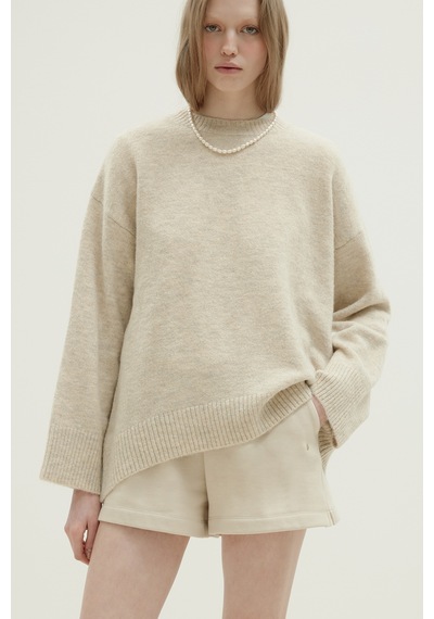 Suud Collection Bej Ena Pamuklu Şort