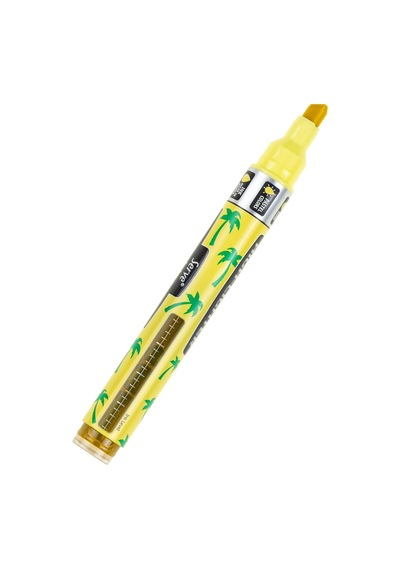 Lıkıt Kalem Desenli Pastel Sarı