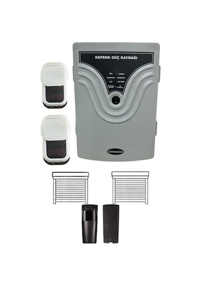 Izmaksan Kepenk Güç Kaynağı - 1200 Watt Emniyet Fotosel Göz Radarlı 1 Kanal Tek Kepenk