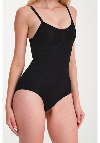 Fit Women 2 Beden Alt Tarafı Çıtçıtlı Seamless Zıbın Korse 9051 Siyah