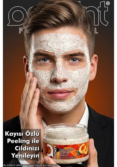 Yüz Ve Vücut Peeling Scrub Kayısı 300 Ml, Cilt Temizleyici, Pürüssüzleştirici, Dolaşımı Hızlandırıcı