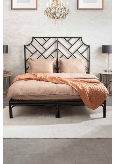 Kaay Stone Wash Pike / Yatak Örtüsü 200x240 Çift Kişilik Tarçın