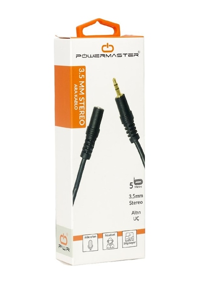 ELEKTROMER 5758 3.5 MM STEREO ERKEK/DİŞİ 5 METRE UZATMA KABLO