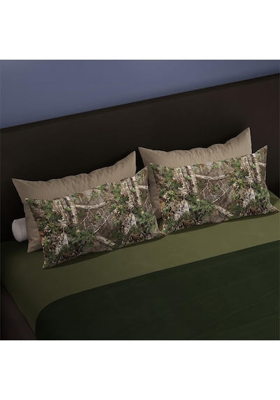 Lexroo Realtree Xtra Yeşil Kamuflaj Yastık Kılıfı, 2'li Paket