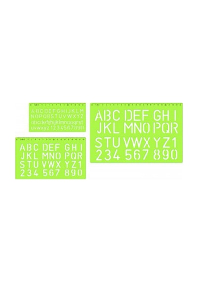 Hatas 02260 Harf Yazı Seti 3'lü 10-20-30 Mm