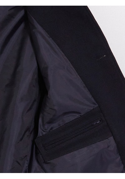 Lcw Vision Lacivert Regular Fit Gömlek Yaka Erkek Kaşe Mont