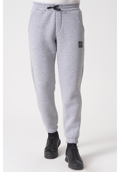 White Stone São Paulo 2424 Pamuklu Likralı Slim Fit Eşofman Altı Gri Gri