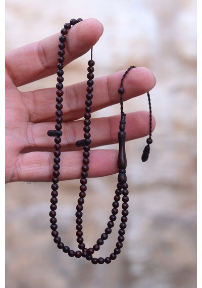 Koyu Kahve Renkli 5 Mm 99'luk Kuka Namaz Tesbihi 201023765