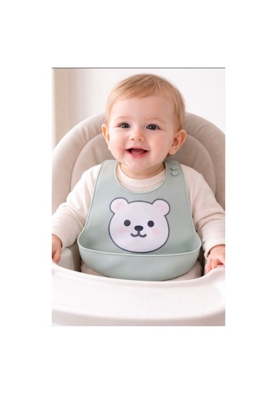 Silikon Bebek Mama Önlüğü Çocuk Mama Önlük Leke Tutmaz Yıkanabilir 821161984
