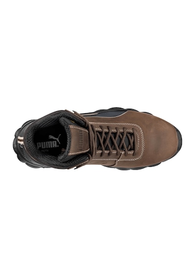 Puma Safety Condor Mid Çelik Burunlu Nubuk Deri İş Ayakkabısı S3 Src Esd Kahverengi