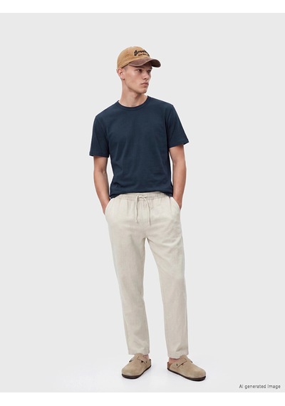 LC Waikiki Xsıde Lacivert %100 Pamuk Basic Tişört Navy