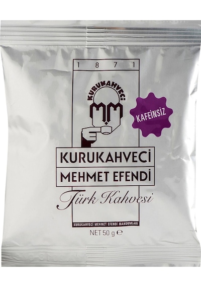 Kurukahveci Mehmet Efendi Kafeinsiz Türk Kahvesi 50 Gr Öğütülmüş