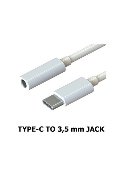Type C 3.5mm Kulaklık Aux Dönüştürücü Kablo