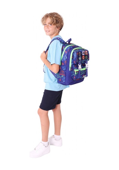 Kaukko Kids Erkek Çocuk Armalı Kamyon Desenli İlkokul Okul Sırt Çantası Dört Bölmeli - Lacivert Yeşil - L5279 Lacivert - Yeşil Kaukko Kids Erkek Çocuk Armalı Kamyon Desenli İlkokul Okul Sırt Çantası Dört Bölmeli - Lacivert Yeşil - L5279 Lacivert - Yeşil