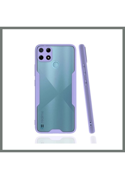 Mmb-trade Realme C25y Kılıf Platin Silikon - Lila Mmbz