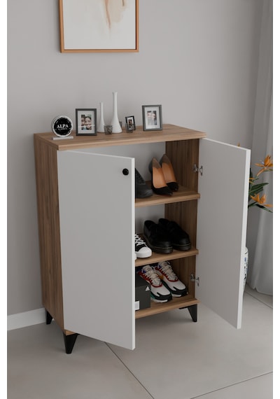 3 Raflı Kapaklı Ayakkabılık Dolabı Modern Çok Amaçlı Vestiyer & Antre Dolabı Atlantik Çam - Beyaz 3 Raflı Kapaklı Ayakkabılık Dolabı Modern Çok Amaçlı Vestiyer & Antre Dolabı Atlantik Çam - Beyaz