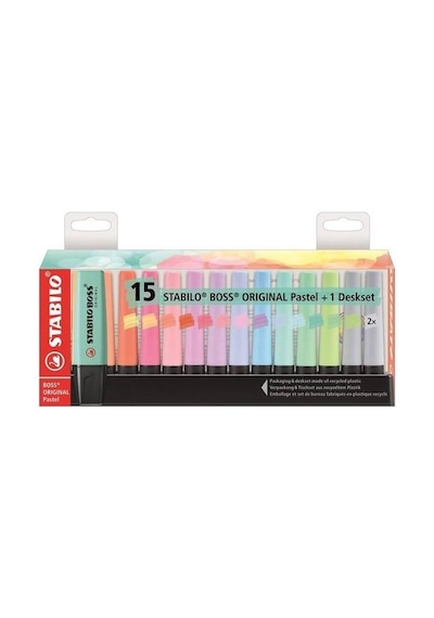 Stabilo Boss Original Pastel 15'li Set 7015-02-05 Çok Renkli