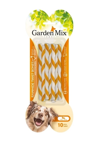 Garden Mix Tavuklu Burgu Çubuk Kemik 10'lu