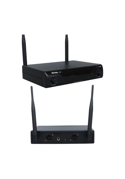 König K-700 E-e Profesyonel 663-694mhz 2 El 2 Kanal Uhf 2x50 Kablosuz Telsiz Mikrofon