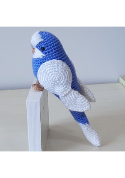 Amigurumi Kuş Muhabbet Kuşu Koyu Mavi