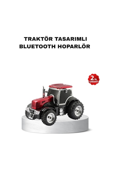 Traktör Tasarımlı Bluetooth Hoparlör 12w Tws Destekli Nostaljik Model