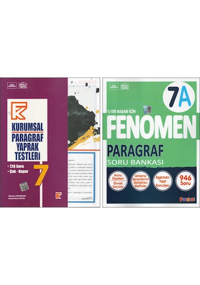 Fenomen Yayıncılık Kurmay 7. Sınıf Kurumsal Paragraf+fenomen 7a Paragraf 2 Kitap