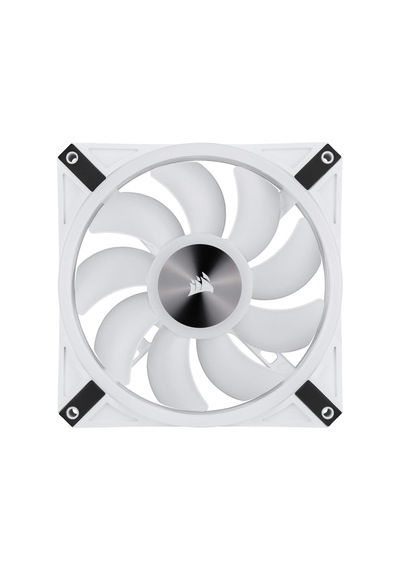 İcue Ql140 Rgb, 140 Mm X 25mm Rgb Led Pwm Fan Maksimum Hız 1250 Rpm'ye Kadar - Tek Ünite, Beyaz