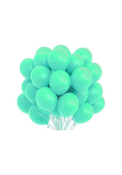 Mint Yeşil Pastel Balon 20 Adet Renkli