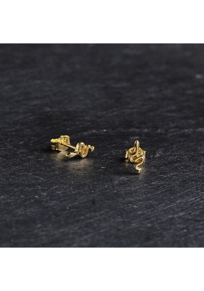Goldkupe 14 Ayar Altın Yılan Küpe 0,71 Gr-2145