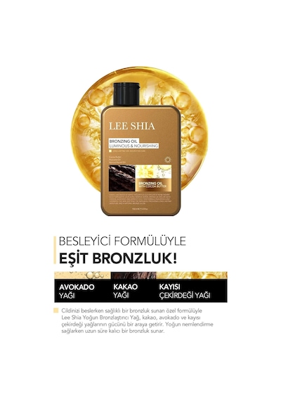 Lee Shia Yoğun Bronzlaştırıcı Yağ 150 Ml