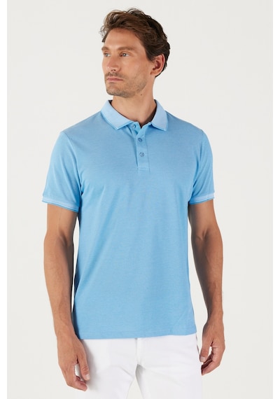 Ac&Co / Altınyıldız Classics 4A4820200047Sabm Düğmeli Polo Yaka Cepsiz Slim Fit Erkek Tişört Saks Mavisi - Beyaz Saks Mavi Ac&Co / Altınyıldız Classics 4A4820200047Sabm Düğmeli Polo Yaka Cepsiz Slim Fit Erkek Tişört Saks Mavisi - Beyaz Saks Mavi
