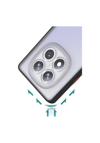 Mey İthalat Redmi Note 14 Pro Plus Kılıf Montreal Silikon Kapak - Siyah Diğer