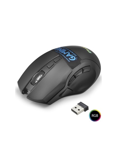 Dual Mode Kablosuz Mouse 2400 Dpi 9 Tuş 500hz Rgb - Siyah W10 Standart