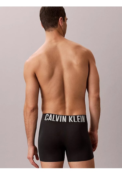 Calvin Klein Erkek Logolu Beli Lastikli Yüksek Bel Pamuklu Siyah3 Boxer-15671