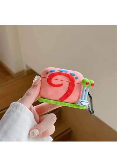 Fadex Apple Airpods Uyumlu 4 Ve 5.nesil Sponge Bob Salyangoz Gary Figürlü Kulaklık Kılıfı Çok Renkli