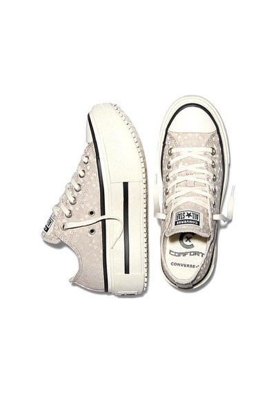 Converse Ayakkabı Chuck Taylor All Star Lift Double Stack Pl Bej