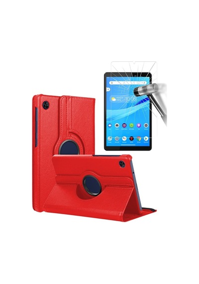 Lenovo Tab M8 Tb-8505f 8 Inç Za5g0100tr 360 Dönerli Tablet Kılıfı + Ekran Koruyucu Arka Kapak