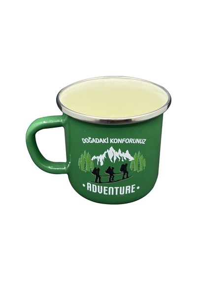 Orcamp Retro Emaye Kupa Bardak Adventure Yeşil Out-1900