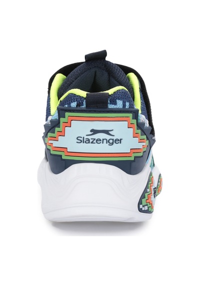 Slazenger Nınja Erkek Çocuk Navy / Green Günlük Spor Ayakkabısı Lacivert - Yeşil