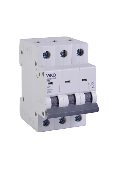 Viko 4vtb-3c10 Otomatik Sigorta 4,5ka C Tipi 3 Kutup 10a 10