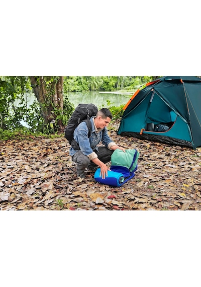 Bestway Wanderlite 2'si 1 Arada Uyku Tulumu Ve Hava Yastığı, 80 X Çok Renkli