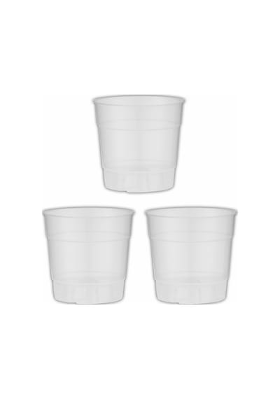 Orkide Saksısı 12 Pot 0.73 Litre Şeffaf 3 Adet Yarı Saydam, Saksısı 3