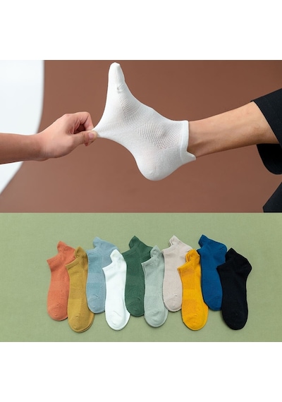 Bgk Unisex Spor Patik Renkli Çift Çok Renkli